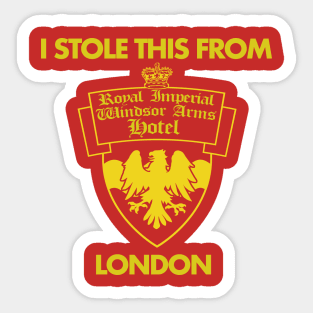 Property of Royal Imperial Windsor Arms Sticker